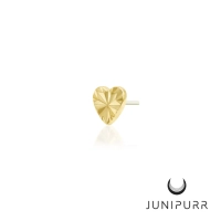 Laser Heart ozdoba push-in z żółtego złota 14k