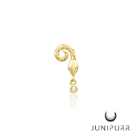 Saphira yellow gold 14k push-in top