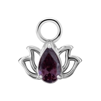 Piercing charm Purple Lotus