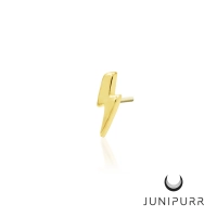 Mini Bolt ozdoba push-in z żółtego złota 14k