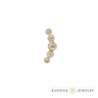 Infinity ozdoba push-in z żółtego złota 14k