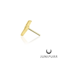 Mini Bolt ozdoba push-in z żółtego złota 14k