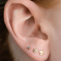 Lula Diamond push-in top 14k yellow gold