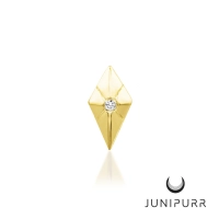 Vesper push-in top yellow gold 14k