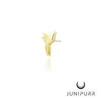 Paper polly ozdoba push-in z żółtego złota 14k