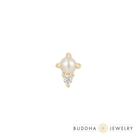 The Light - Pearl ozdoba push-in z żółtego złota 14k