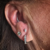 Infinity ozdoba push-in z żółtego złota 14k