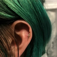 Looking Sharp ozdoba push-in z żółtego złota 14k