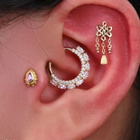 Pan Chang ozdoba push-in z żółtego złota 14k