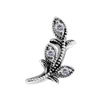 Olive branch ozdoba push-in z białymi cyrkoniami (prawa)