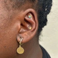 Jayla ozdoba push-in z żółtego złota 14k