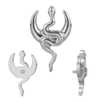 Tytanowy labret Moon Serpent