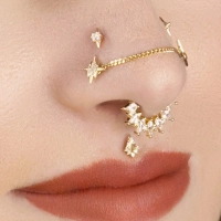 Elemental push-in top 14k yellow gold