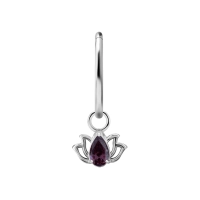 Piercing charm Purple Lotus
