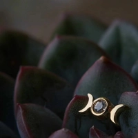 Tauriel ozdoba push-in z żółtego złota 14k