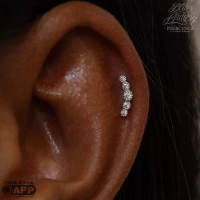 Infinity ozdoba push-in z żółtego złota 14k