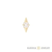 Elemental push-in top 14k yellow gold