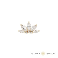 Mini Valentina ozdoba push-in z żółtego złota 14k