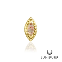 Glorie ozdoba push-in z żółtego złota 14k