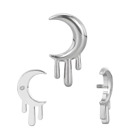 Tytanowy labret Moon Drip