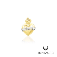 Sacred Heart ozdoba push-in z żółtego złota 14k