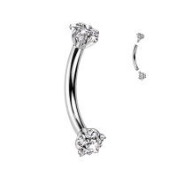 Tytanowy banan z białymi gwiazdkami