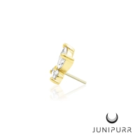 Flutterby ozdoba push-in z żółtego złota 14k