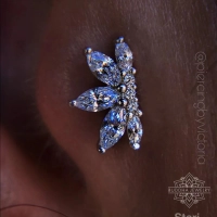 Mini Valentina ozdoba push-in z żółtego złota 14k