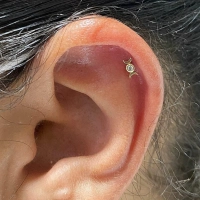 Tauriel ozdoba push-in z żółtego złota 14k